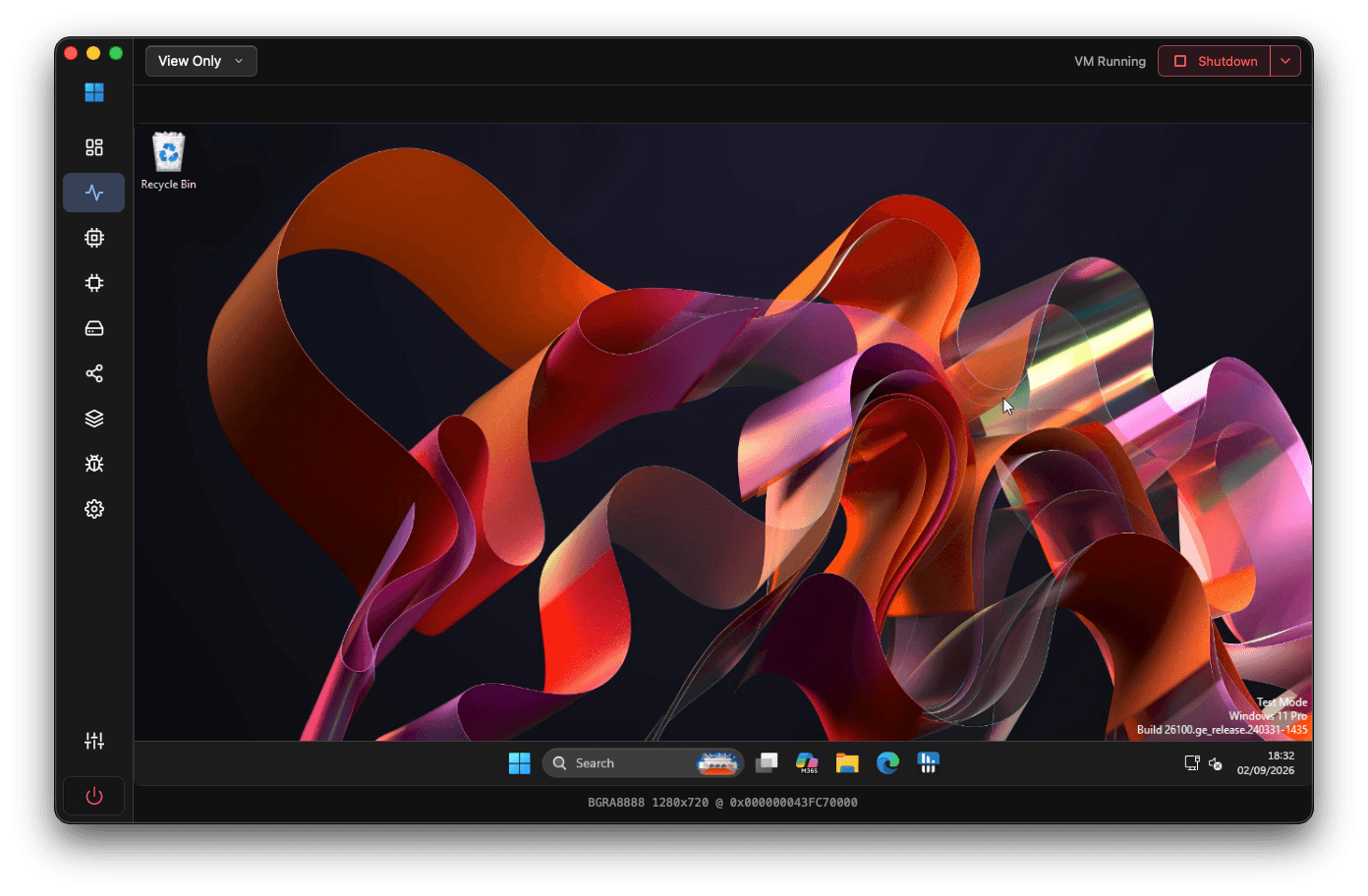 Windows 11 desktop running inside MX Studio